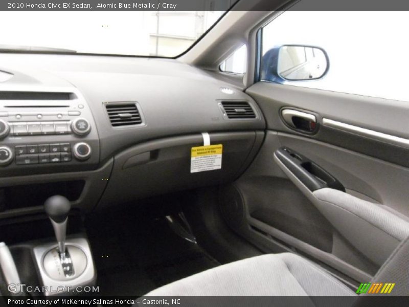 Atomic Blue Metallic / Gray 2010 Honda Civic EX Sedan