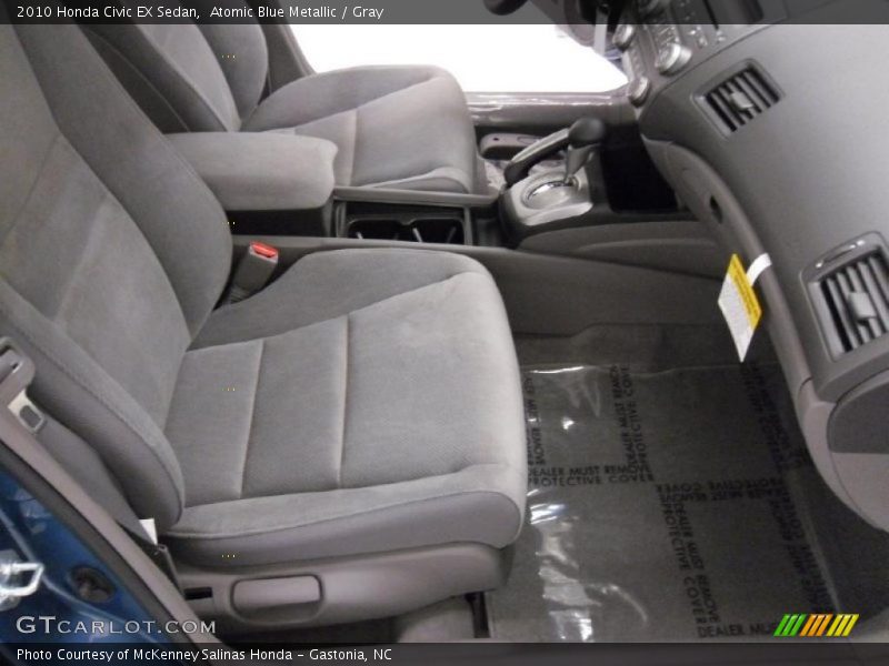 Atomic Blue Metallic / Gray 2010 Honda Civic EX Sedan
