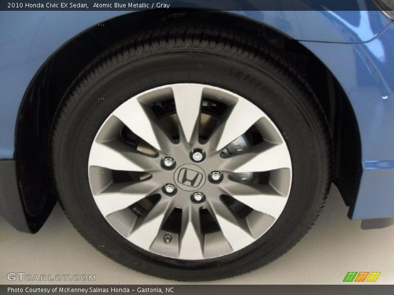 Atomic Blue Metallic / Gray 2010 Honda Civic EX Sedan