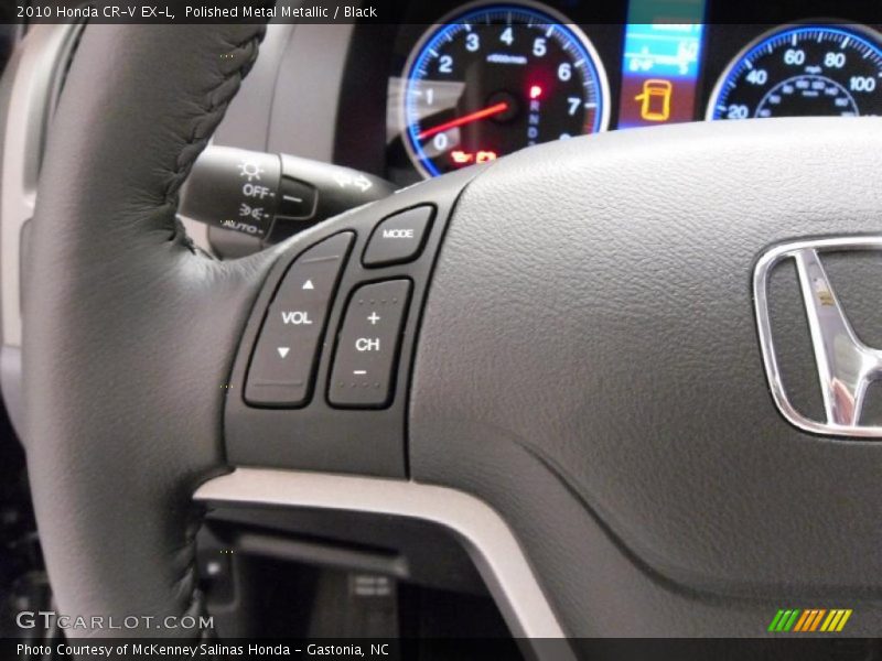 Polished Metal Metallic / Black 2010 Honda CR-V EX-L