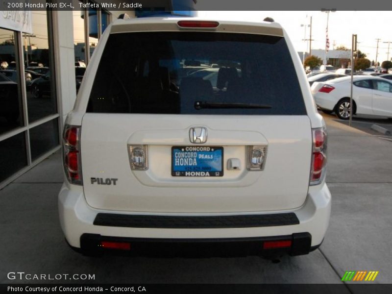Taffeta White / Saddle 2008 Honda Pilot EX-L