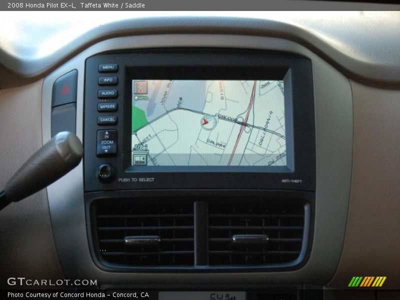 Taffeta White / Saddle 2008 Honda Pilot EX-L
