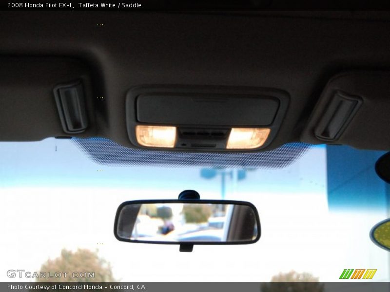 Taffeta White / Saddle 2008 Honda Pilot EX-L