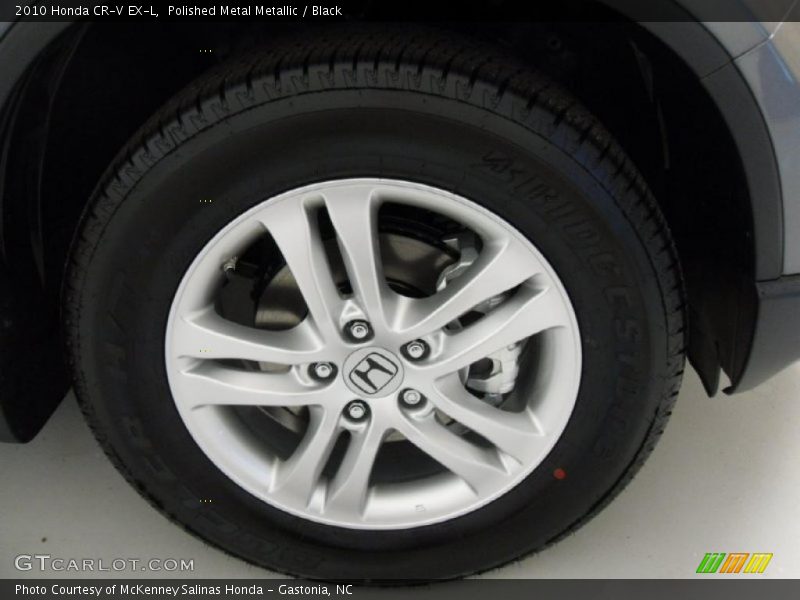 Polished Metal Metallic / Black 2010 Honda CR-V EX-L