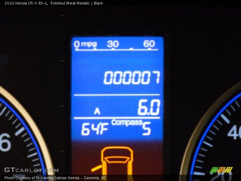 Polished Metal Metallic / Black 2010 Honda CR-V EX-L