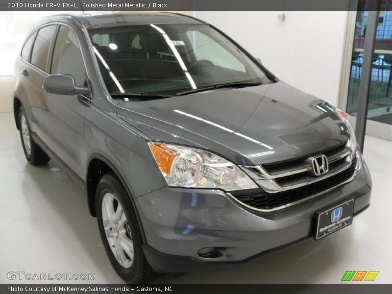 Polished Metal Metallic / Black 2010 Honda CR-V EX-L