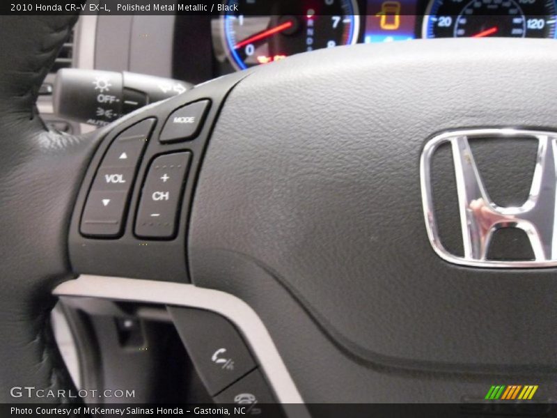 Polished Metal Metallic / Black 2010 Honda CR-V EX-L
