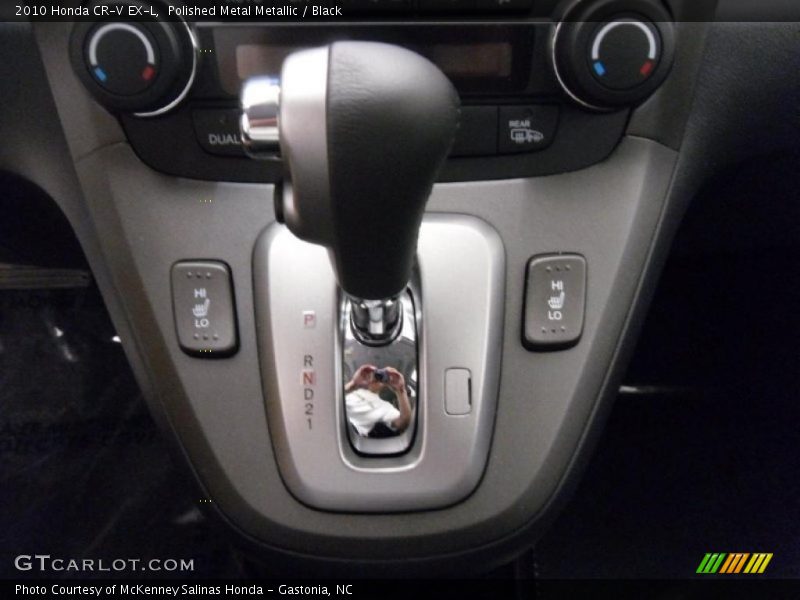 Polished Metal Metallic / Black 2010 Honda CR-V EX-L