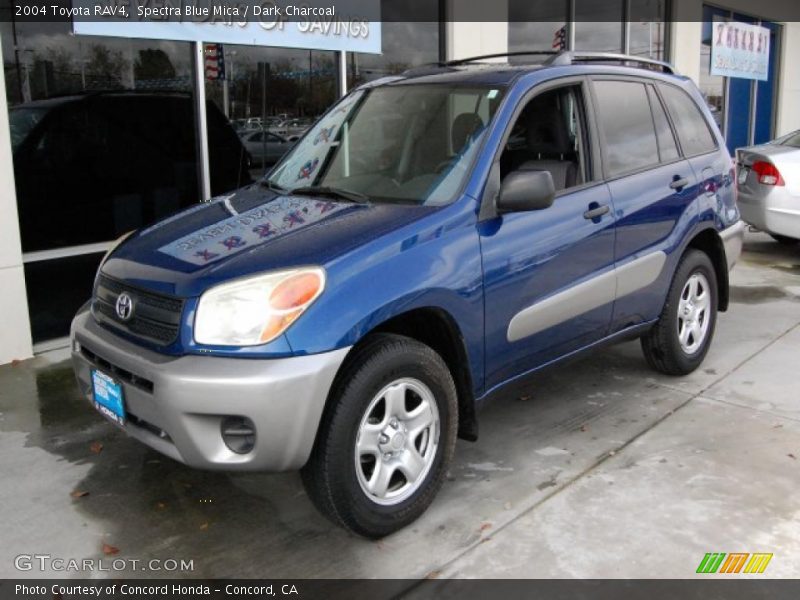 Spectra Blue Mica / Dark Charcoal 2004 Toyota RAV4