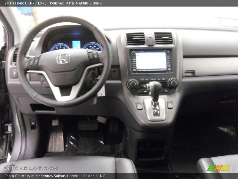Polished Metal Metallic / Black 2010 Honda CR-V EX-L