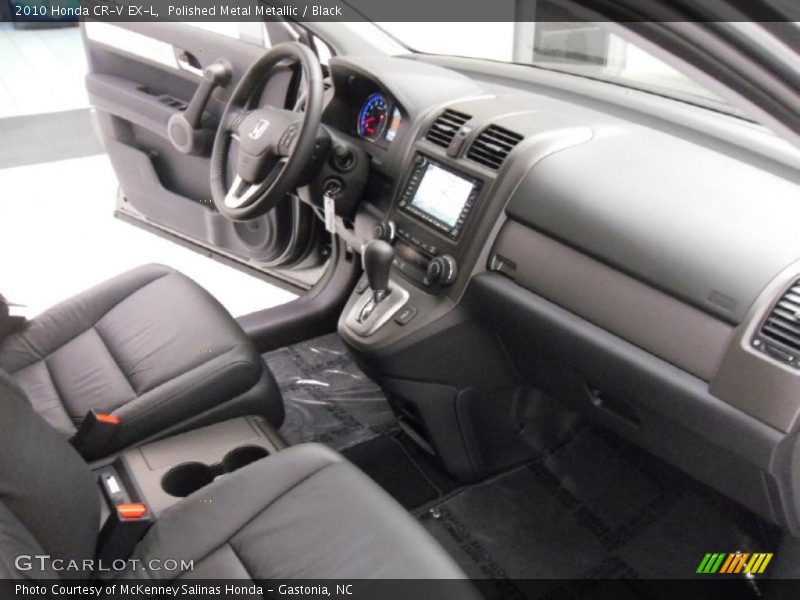 Polished Metal Metallic / Black 2010 Honda CR-V EX-L