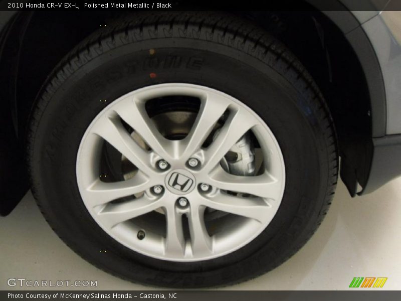 Polished Metal Metallic / Black 2010 Honda CR-V EX-L