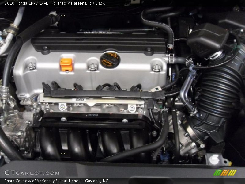 Polished Metal Metallic / Black 2010 Honda CR-V EX-L