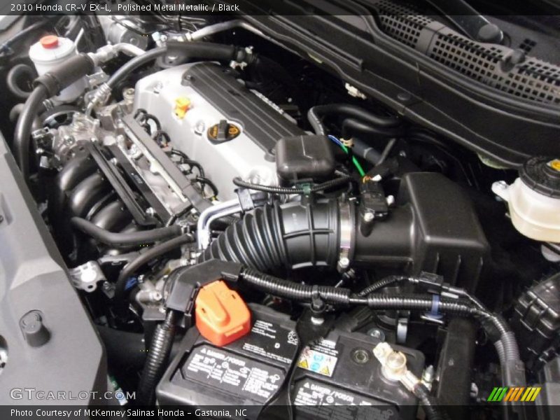 Polished Metal Metallic / Black 2010 Honda CR-V EX-L