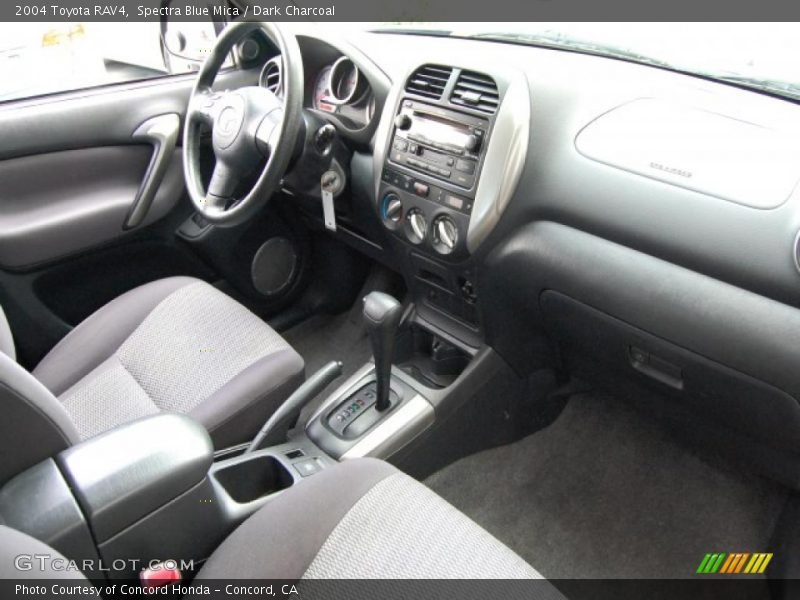 Spectra Blue Mica / Dark Charcoal 2004 Toyota RAV4