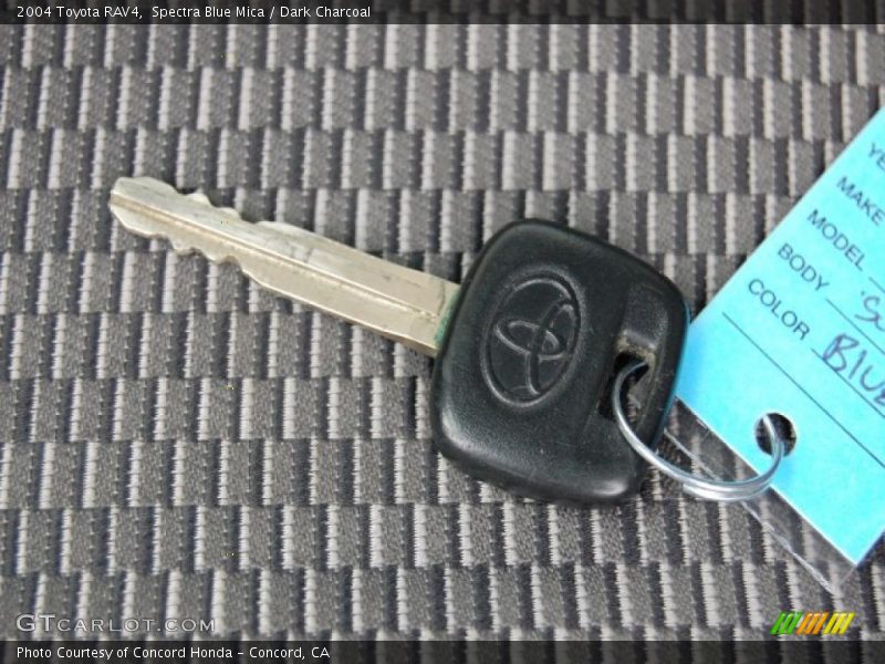 Spectra Blue Mica / Dark Charcoal 2004 Toyota RAV4