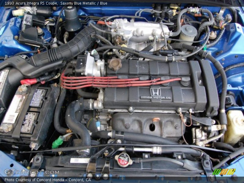 Saxony Blue Metallic / Blue 1993 Acura Integra RS Coupe