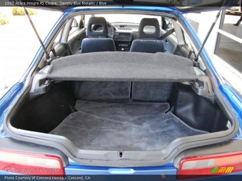 Saxony Blue Metallic / Blue 1993 Acura Integra RS Coupe