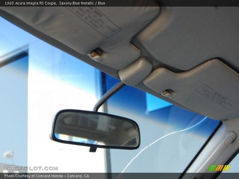 Saxony Blue Metallic / Blue 1993 Acura Integra RS Coupe