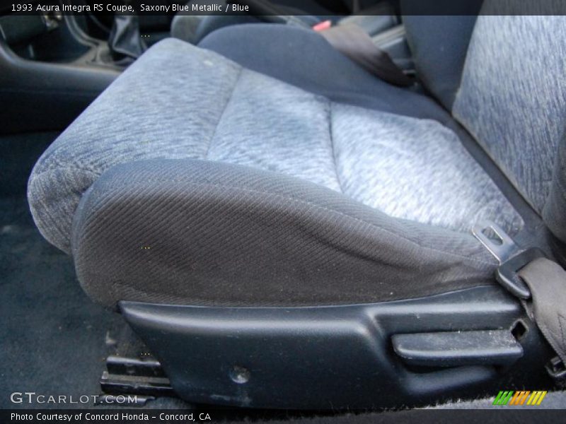 Saxony Blue Metallic / Blue 1993 Acura Integra RS Coupe