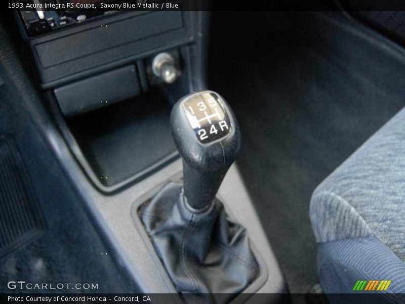 Saxony Blue Metallic / Blue 1993 Acura Integra RS Coupe
