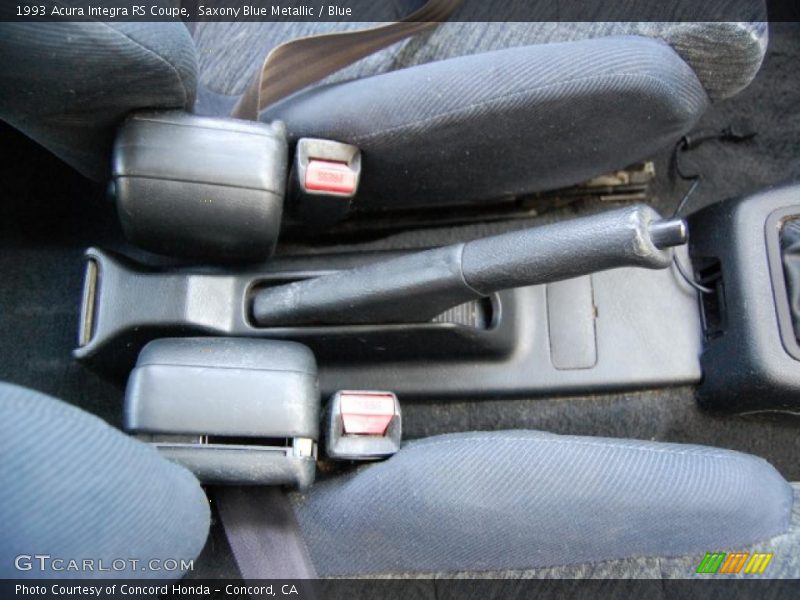 Saxony Blue Metallic / Blue 1993 Acura Integra RS Coupe