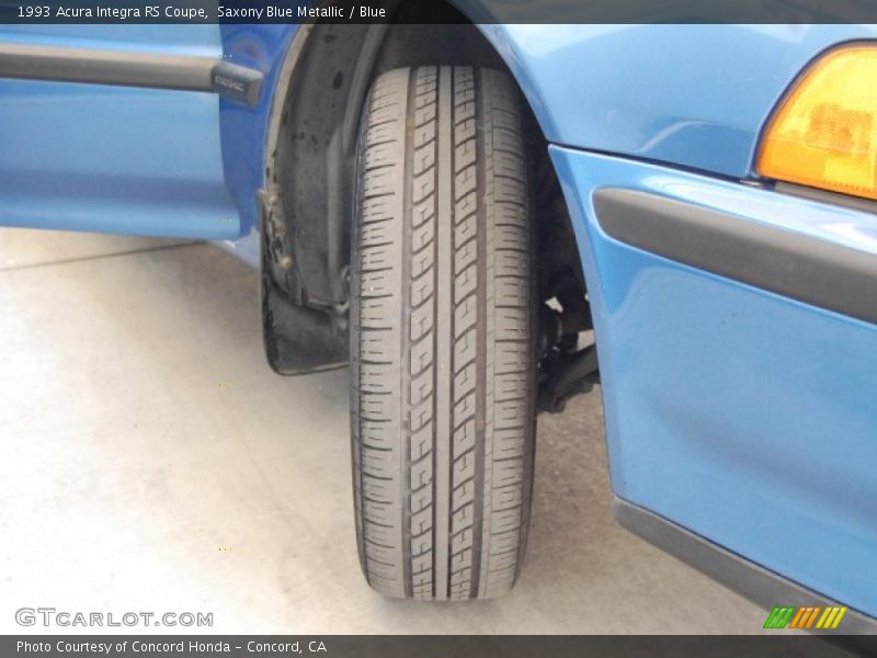 Saxony Blue Metallic / Blue 1993 Acura Integra RS Coupe