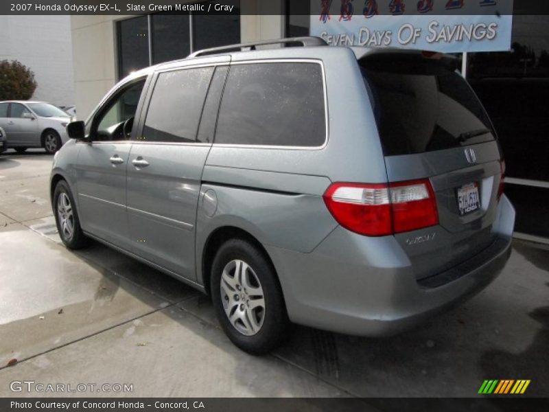 Slate Green Metallic / Gray 2007 Honda Odyssey EX-L