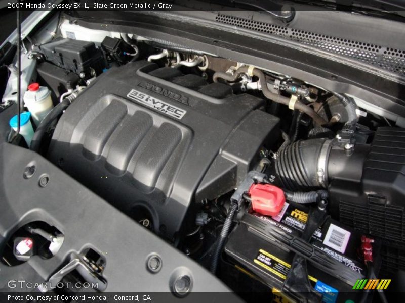 Slate Green Metallic / Gray 2007 Honda Odyssey EX-L