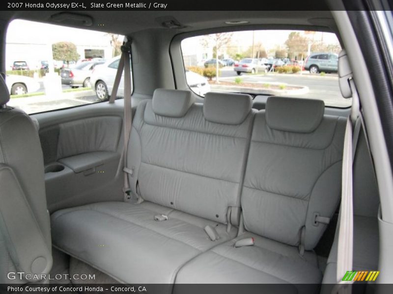 Slate Green Metallic / Gray 2007 Honda Odyssey EX-L