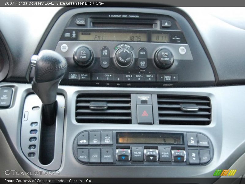Slate Green Metallic / Gray 2007 Honda Odyssey EX-L