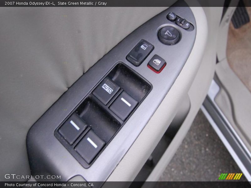 Slate Green Metallic / Gray 2007 Honda Odyssey EX-L