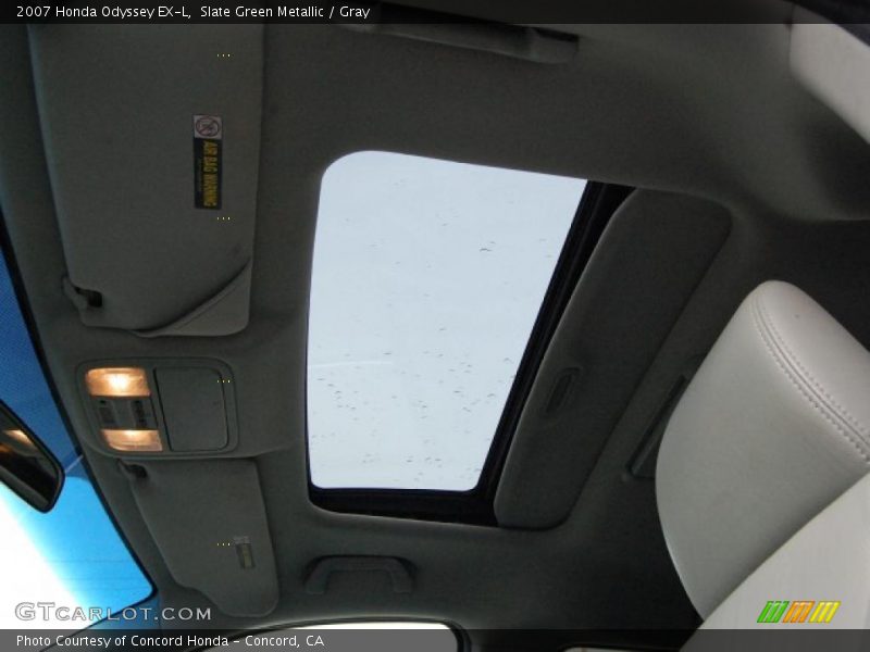 Slate Green Metallic / Gray 2007 Honda Odyssey EX-L