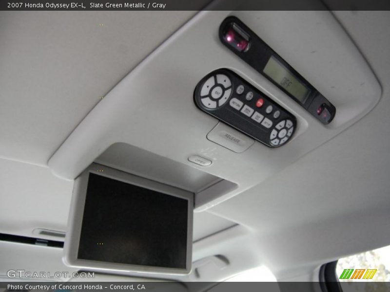 Slate Green Metallic / Gray 2007 Honda Odyssey EX-L