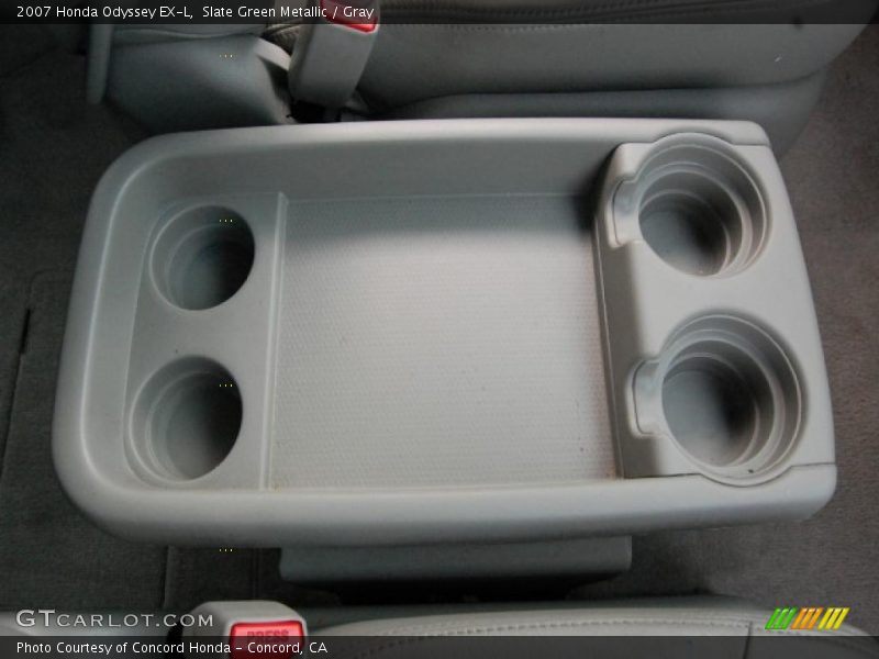 Slate Green Metallic / Gray 2007 Honda Odyssey EX-L