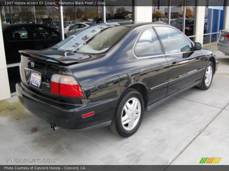 Flamenco Black Pearl / Gray 1997 Honda Accord EX Coupe