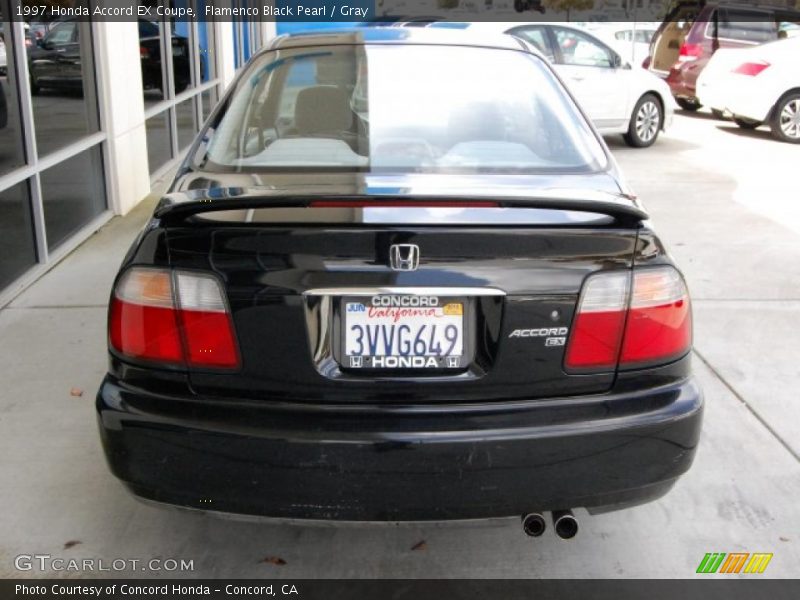 Flamenco Black Pearl / Gray 1997 Honda Accord EX Coupe