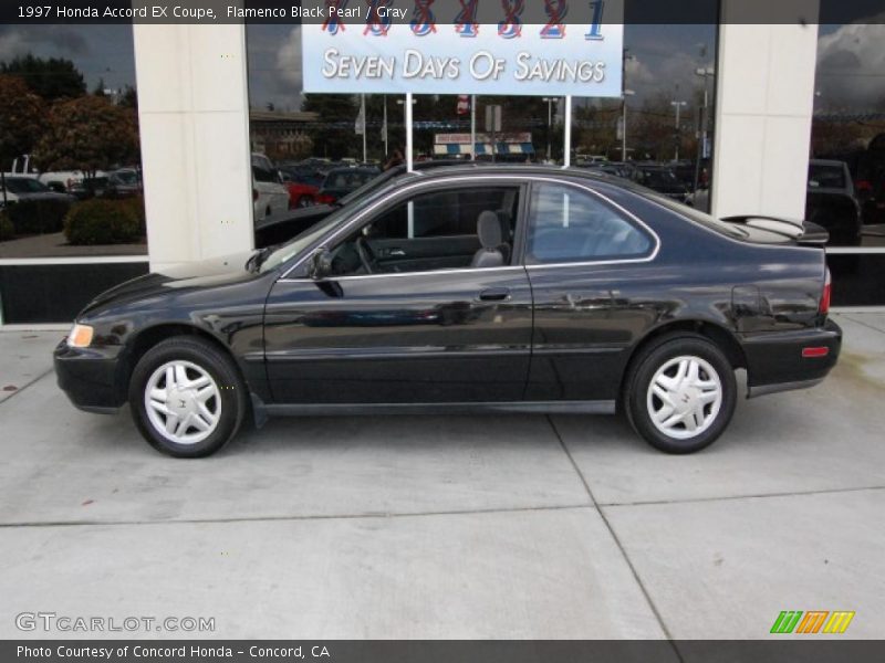 Flamenco Black Pearl / Gray 1997 Honda Accord EX Coupe