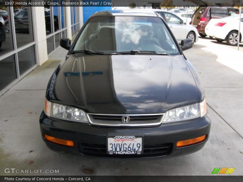 Flamenco Black Pearl / Gray 1997 Honda Accord EX Coupe