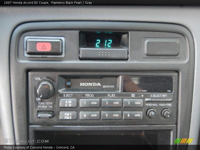 Flamenco Black Pearl / Gray 1997 Honda Accord EX Coupe