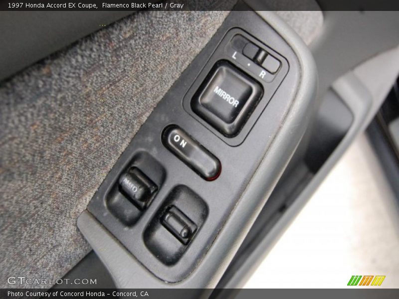 Flamenco Black Pearl / Gray 1997 Honda Accord EX Coupe