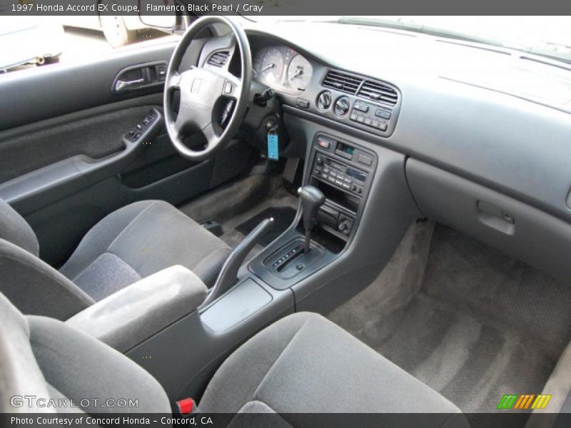 Flamenco Black Pearl / Gray 1997 Honda Accord EX Coupe