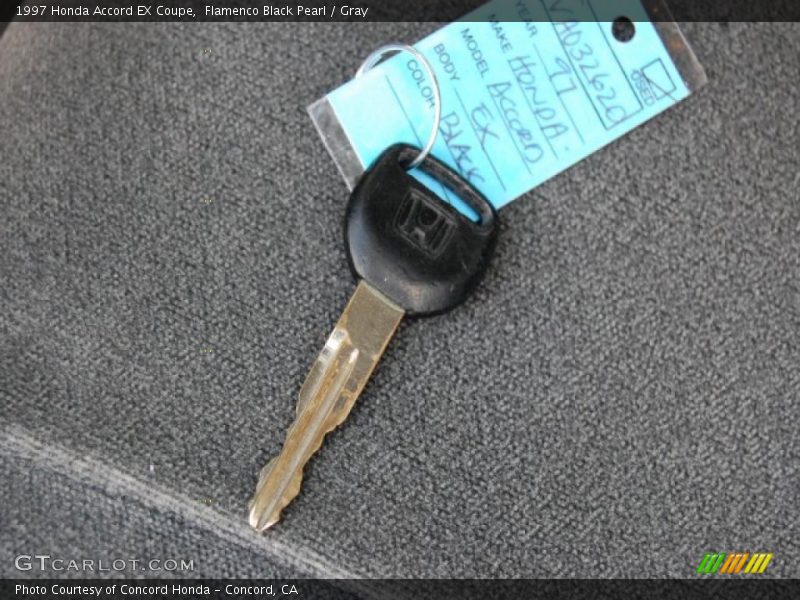 Flamenco Black Pearl / Gray 1997 Honda Accord EX Coupe