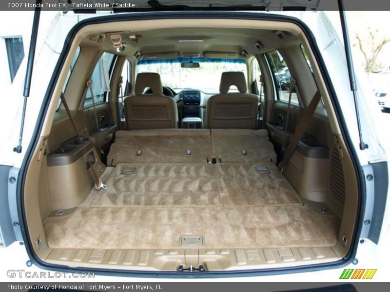 Taffeta White / Saddle 2007 Honda Pilot EX