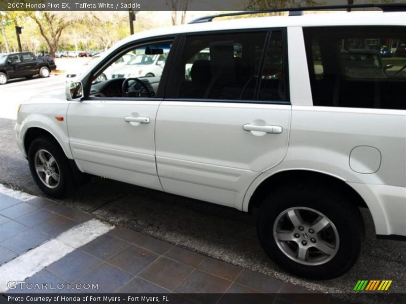 Taffeta White / Saddle 2007 Honda Pilot EX