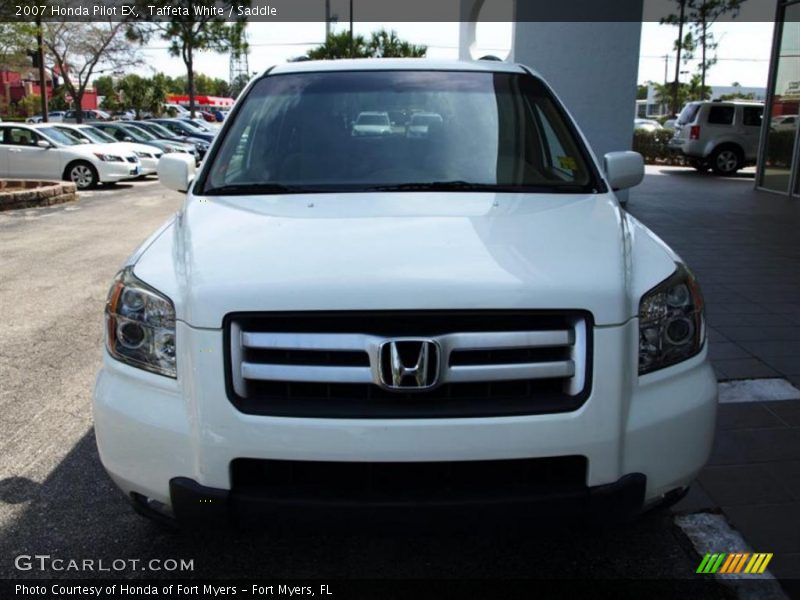 Taffeta White / Saddle 2007 Honda Pilot EX