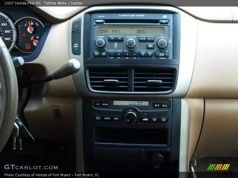 Taffeta White / Saddle 2007 Honda Pilot EX