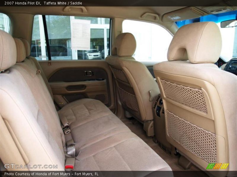 Taffeta White / Saddle 2007 Honda Pilot EX