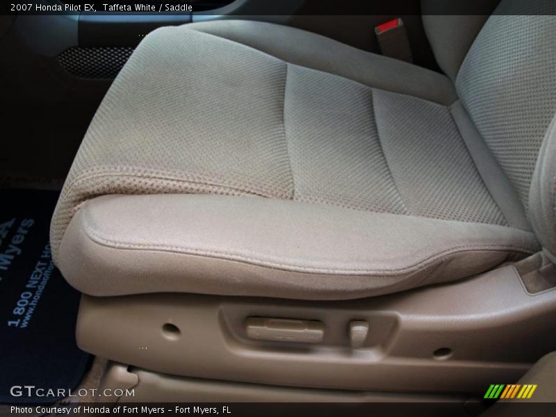 Taffeta White / Saddle 2007 Honda Pilot EX