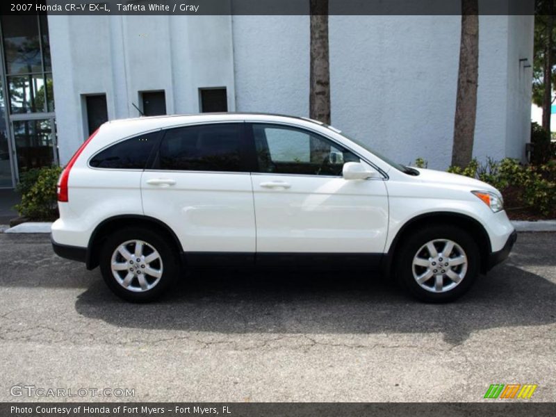 Taffeta White / Gray 2007 Honda CR-V EX-L
